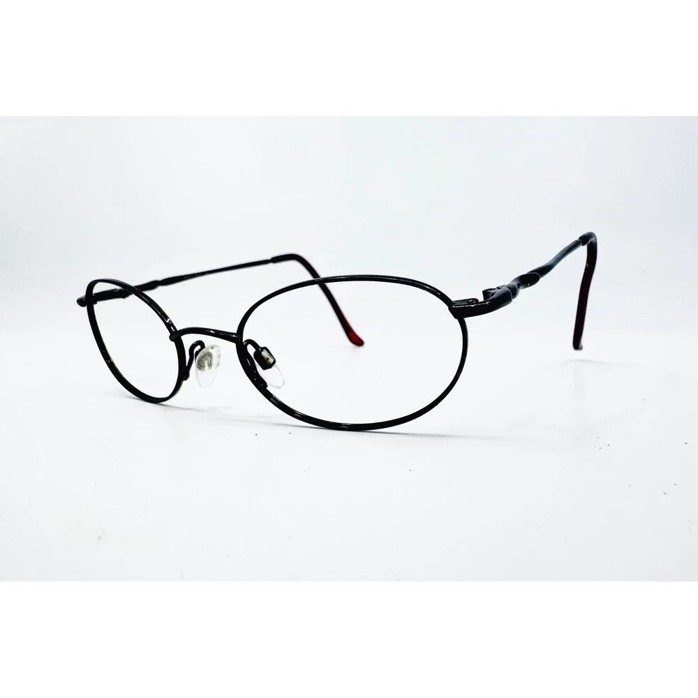 Christie Brinkley Eyeglasses Women Burgundy Sassy Bur Oval Full Rim 135